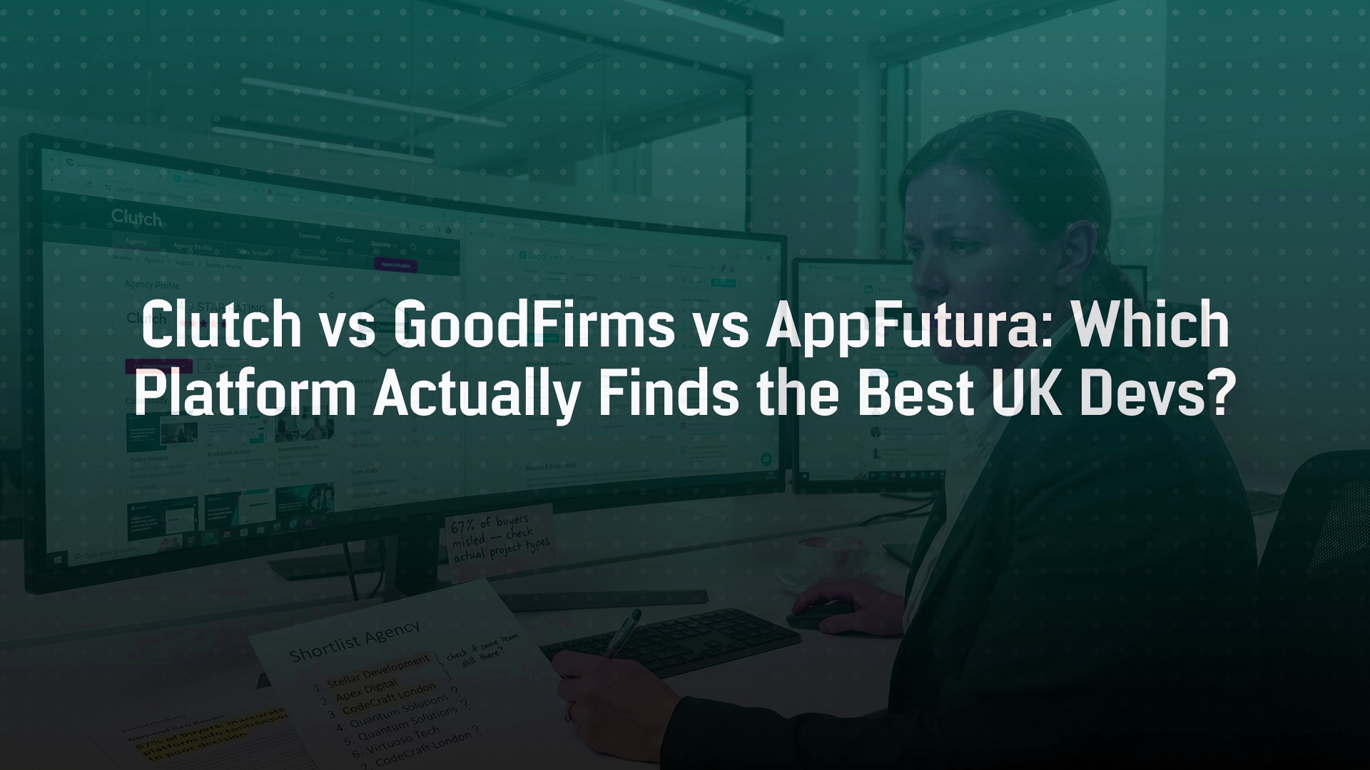 Clutch vs GoodFirms vs AppFutura: Which Platform Actually Finds the Best UK Devs