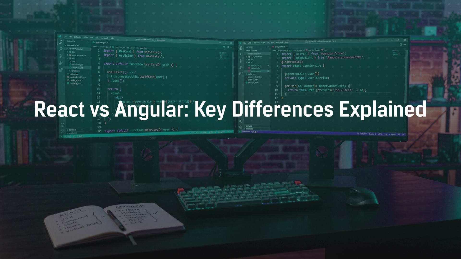 Difference Between React and Angular